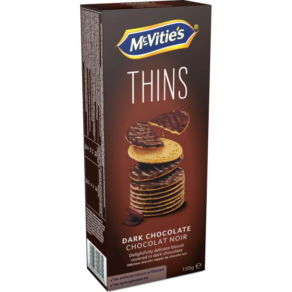 McVities Thins Dark Chocolate