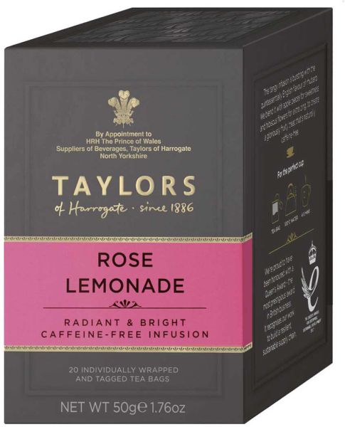 Taylors of Harrogate Rose Lemonade, 20 Teebeutel (50 g)