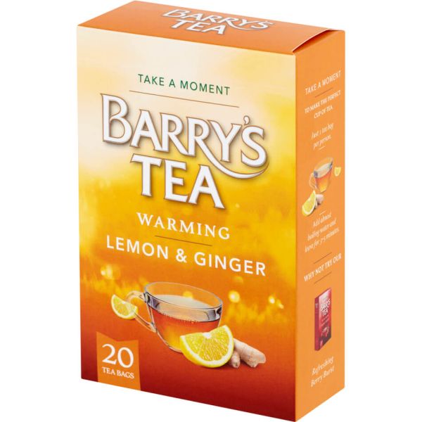 Barrys Tea Lemon & Ginger, 20 Teebeutel (35 g)