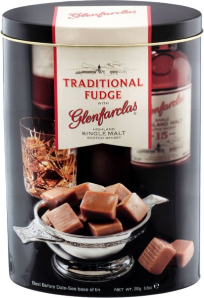 Gardiners Glenfarclas Whisky Fudge, 250 g, Geschenkdose