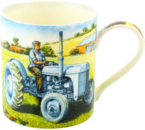 Becher Klassischer hellblauer Traktor