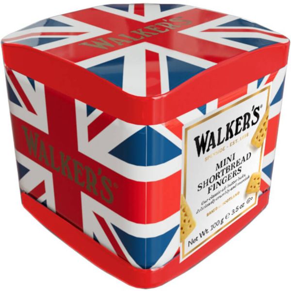 Walkers Mini Shortbread Fingers, 100 g, Geschenkdose Union Jack