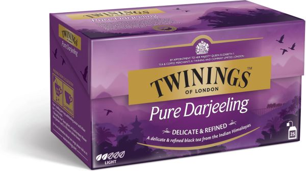 Twinings Pure Darjeeling Tee, 25 Teebeutel (50 g)