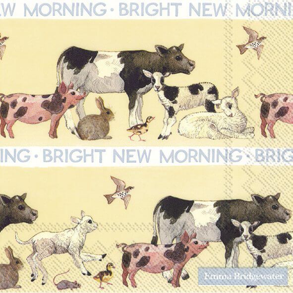 Cocktail-Servietten Bright New Morning, Emma Ball