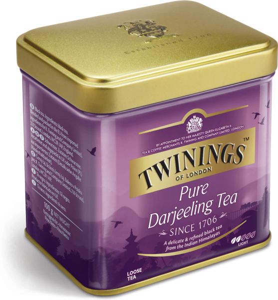 Twinings Pure Darjeeling Tee, loser Tee, Dose (100 g)