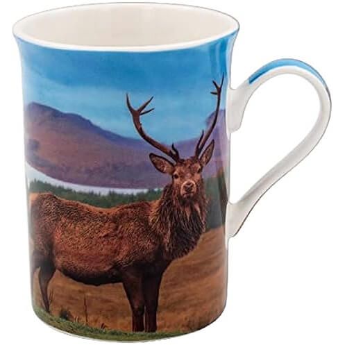 Becher Stag in Highlands - Hirsch in den Highlands, dunkelbraun