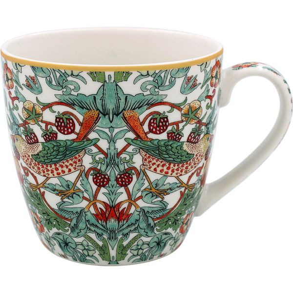 Becher Strawberry Thief, William Morris, Breakfast Mug XL
