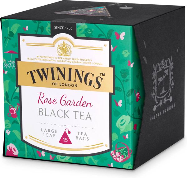 Twinings Platinum Rose Garden Black Tea, 15 Teebeutel (37,5 g)