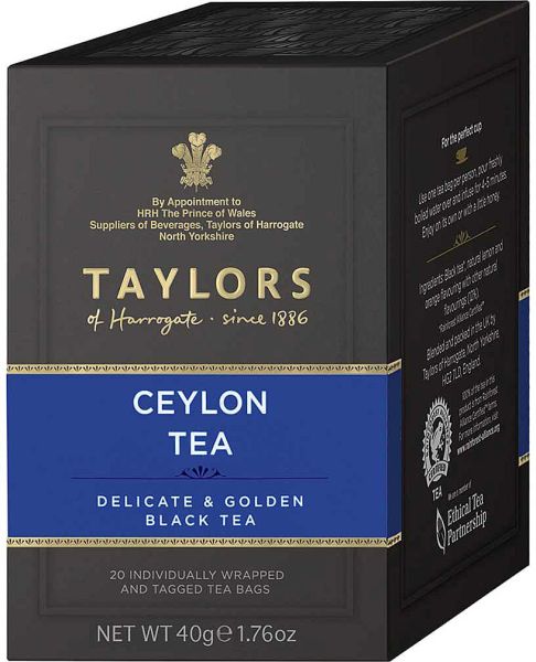 Taylors of Harrogate Ceylon Tea, 20 Teebeutel (50 g)