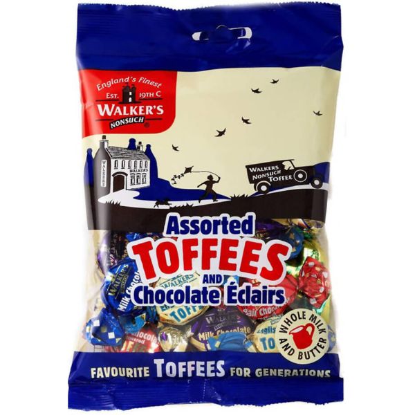 Walker's Nonsuch Assorted Toffees and Eclairs, 150 g